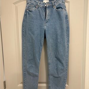 H&M Blue Women's High Waisted Mom Jeans